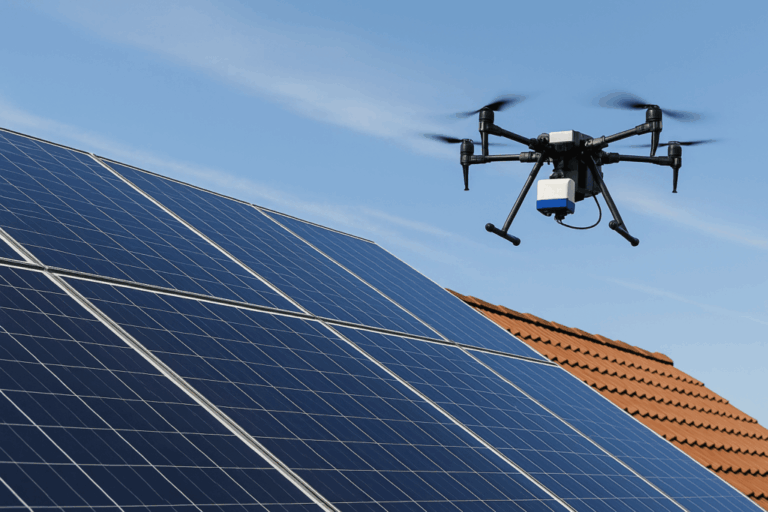 Drone inspection panneaux solaires
